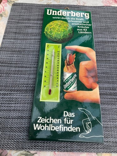 Underberg thermometer reklame - underberg,