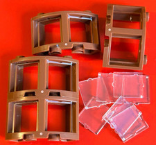4 Lego Fenster 3x3x2 gebogen