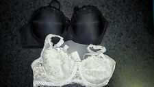 2 tlg teiliges BH Set Paket weiß Spitze & schwarz 85B Gr. L neuwertig 