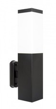 Außenlampe Schwarz Edelstahl