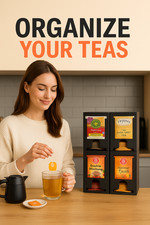 Tee Organizer Box – Teebeutel Aufbewahrung für Küche & Büro, 3 Einheiten