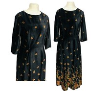 Neu schwarzes Damenkleid Samt