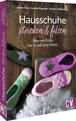 Hausschuhe stricken filzen - hausschuhe,