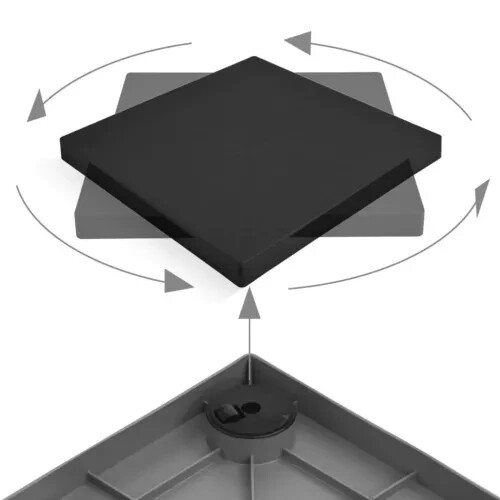 Flat square pflanzenroller - flat,