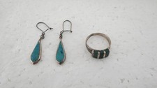 Schmuck Set Ohrhänger Türkis