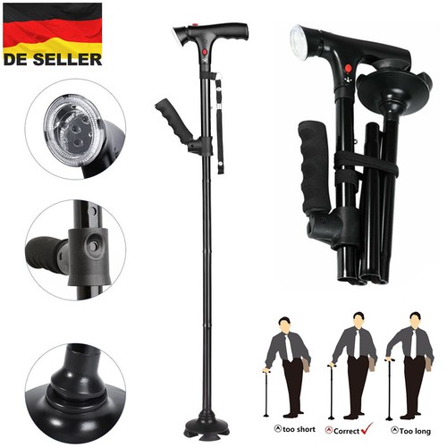 Klappbarer gehstock - klappbarer,