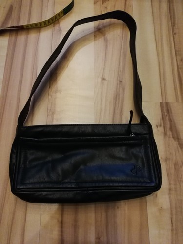 Damen leder tasche - leder, schwarz