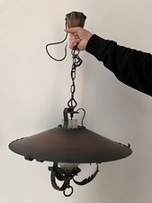 4 Kupferlampen bestehend aus 1 Deckenlampe, 3 Wandlampen