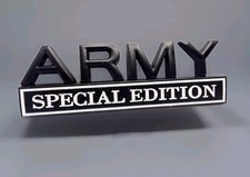 3D ARMY SPECIAL EDITION KFZ Metall Aufkleber Logo  Sticker Auto Armee Militär