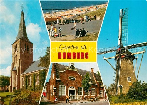 Domburg kirche strand - domburg,
