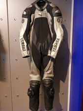 Yamaha Lederkombi 1-teilig Gr. 52, 54, 56 Schwarz-Silber