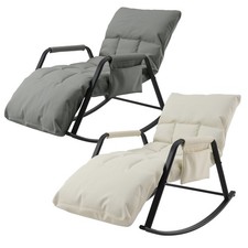 Schaukelsessel Ruhesessel mit 5-Fach Verstellbarer Schwingsessel Relaxsessel