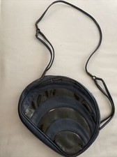 Gianni Versace Vintage Tasche dunkelblau schwarz Vintage