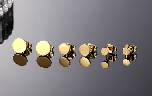 Titan ohrstecker runde - ohrstecker,