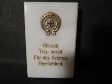 1.Weltkrieg Marmorplatte Eisernes Kreuz Original 1915 WW1 1.WK