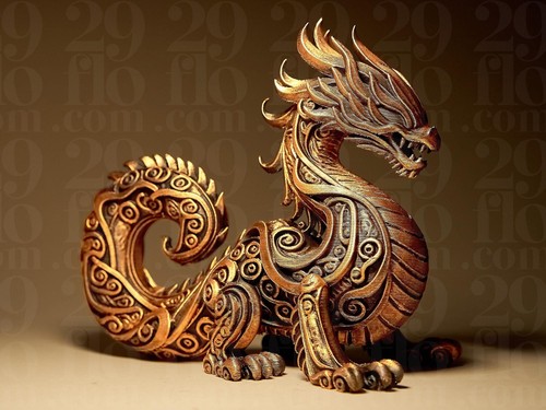 Designers dragon sculpture - dragon,
