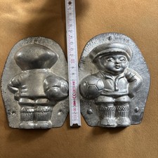 Alte Schokoladen-Form, Fußballspieler ca. 12,5cm Konditorei Nikolaus