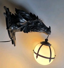 Wandskulptur Drachenkopf