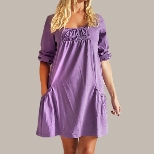 Minikleid tunika long shirt - minikleid,