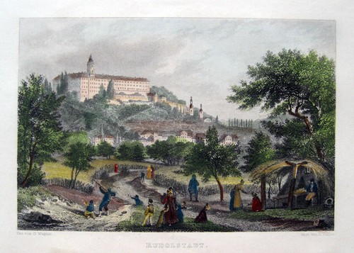 Rudolstadt ansicht mit schloss - ansicht,