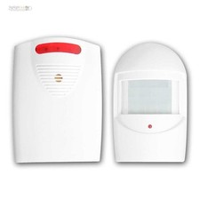 Durchgangsmelder / Ladenglocke, Funk Bewegungsmelder 120m Funkklingel 1/2x PIR