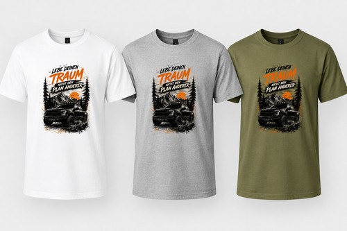 Shirt lebe deinen - t-shirt, „lebe
