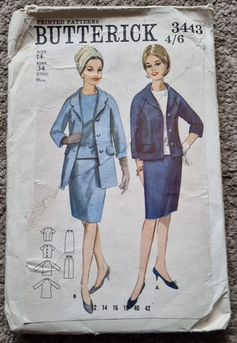 Vintage butterick muster 3443 - butterick,