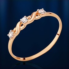 Rotgold Ring Russische Rose