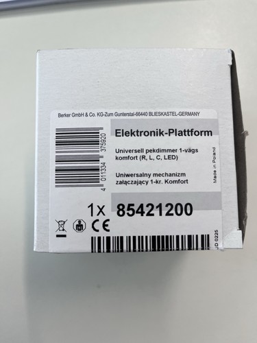 Berker tast dimmer 85421200 - berker, tast-dimmer