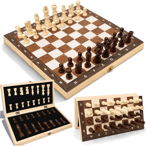 Schachspiel holz magnetisch - schachspiel,