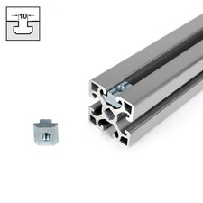 Nutensteine Nut 10 schwer für 40, 45 und 50er Aluprofil, B-Typ, M4 M5 M6 M8