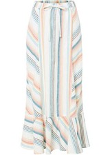 Leinenrock Gr. 40 Wollweiß