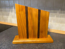 Messerblock magnetisch Messerhalter Massivholz Birne Nussbaum Magnet