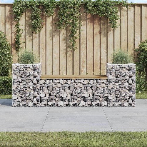 Gartenbank aus gabionen - gartenbank,