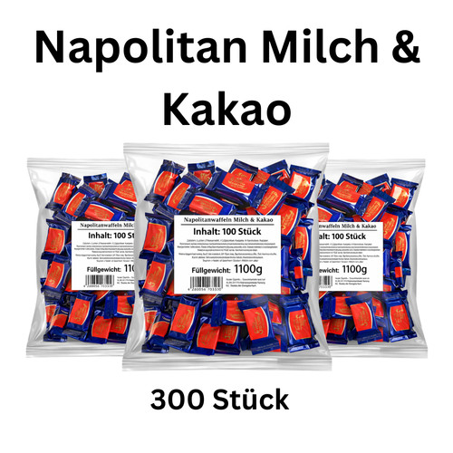 300x napolitan waffeln - waffeln, milch