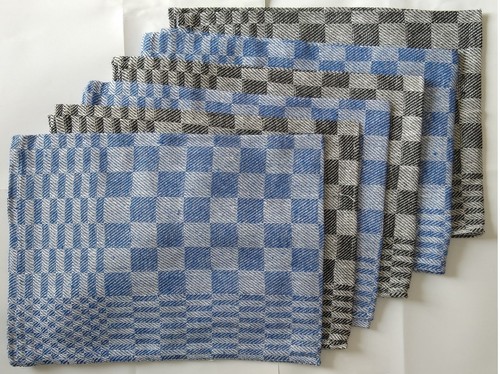 Geschirrtücher blau - 6x,