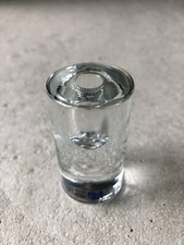 GUAXS Kerzenhalter unbenutzt Glas klar 6 cm massiv für Stabkerzen