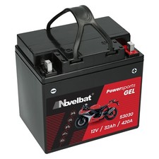 Motorradbatterie 12V 32Ah Novelbat 53030 GEL Batterie Rasentraktor