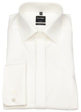 OLYMP Galahemd Modern Fit Kent Umschlagmanschette helles beige - ohne OVP