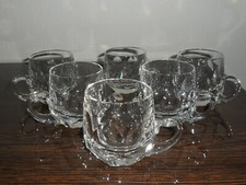 2x6 Nachtmann ALEXANDRA Bowle Gläser Henkelgläser Bleikristall Diamantschliff