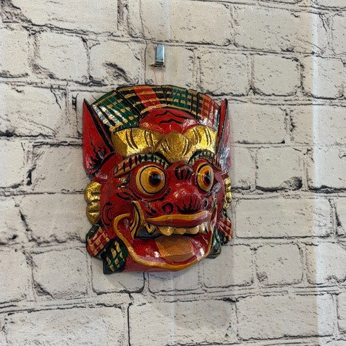 Große rote barong - barong, wandmaske