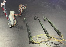 3 Laternen und 1 Signal Metall N für Modellbau
