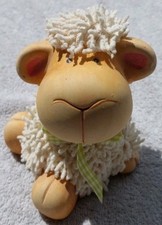 Dekofigur, Schaf,  ca. 12cm hoch, ca. 9cm breit