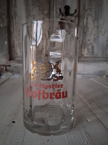 Stuttgarter hofbräu bier glas - hofbräu,