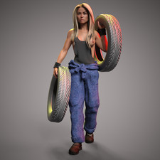 Frau "Sexy Mechanikerin #2"  -