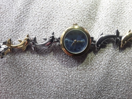 Damen armbanduhr mit - mit, delphine