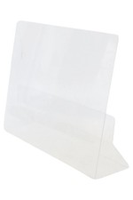 FACKELMANN Buchstütze Transparent Kunststoff Minimalistisch Modern Regal Büro