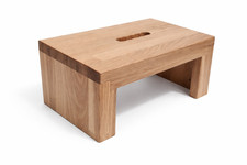 Fußbank Eiche massiv mit