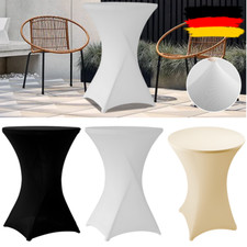 1/5x Husse Stehtisch Stretch Stehtischhussen Tisch Hussen Bistrotisch 60 70 80cm