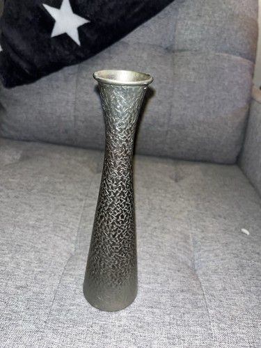 Vintage zinn vase - zinn,